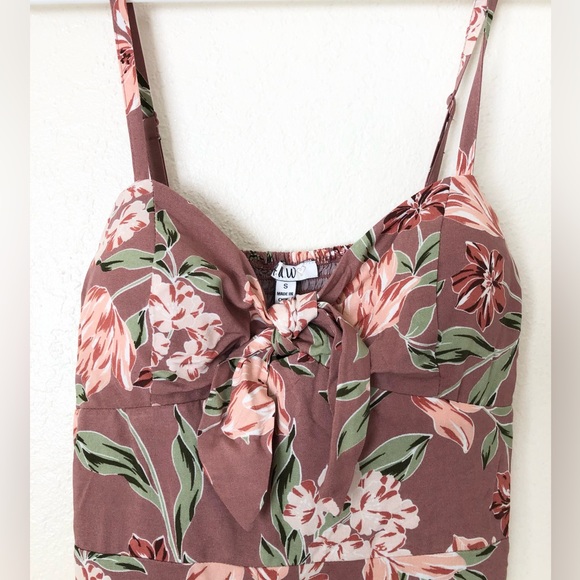 Floral Spaghetti Strap Midi Dress - Picture 4 of 5